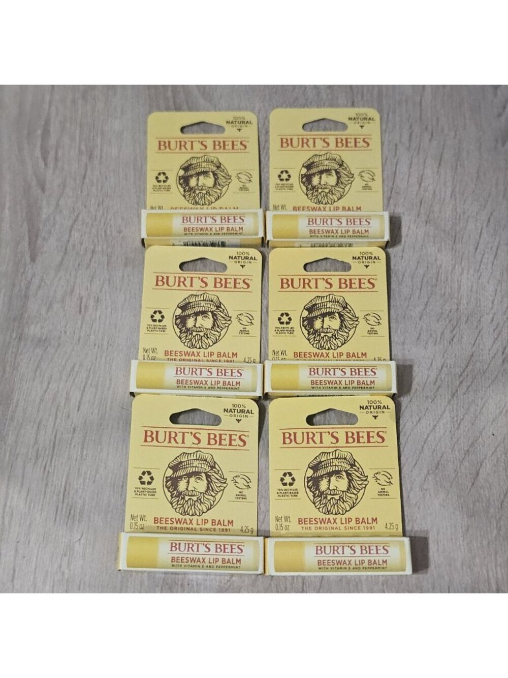 6x Burt's Bees Lip Balm Stocking Stuffers, Moisturizing Lip Care